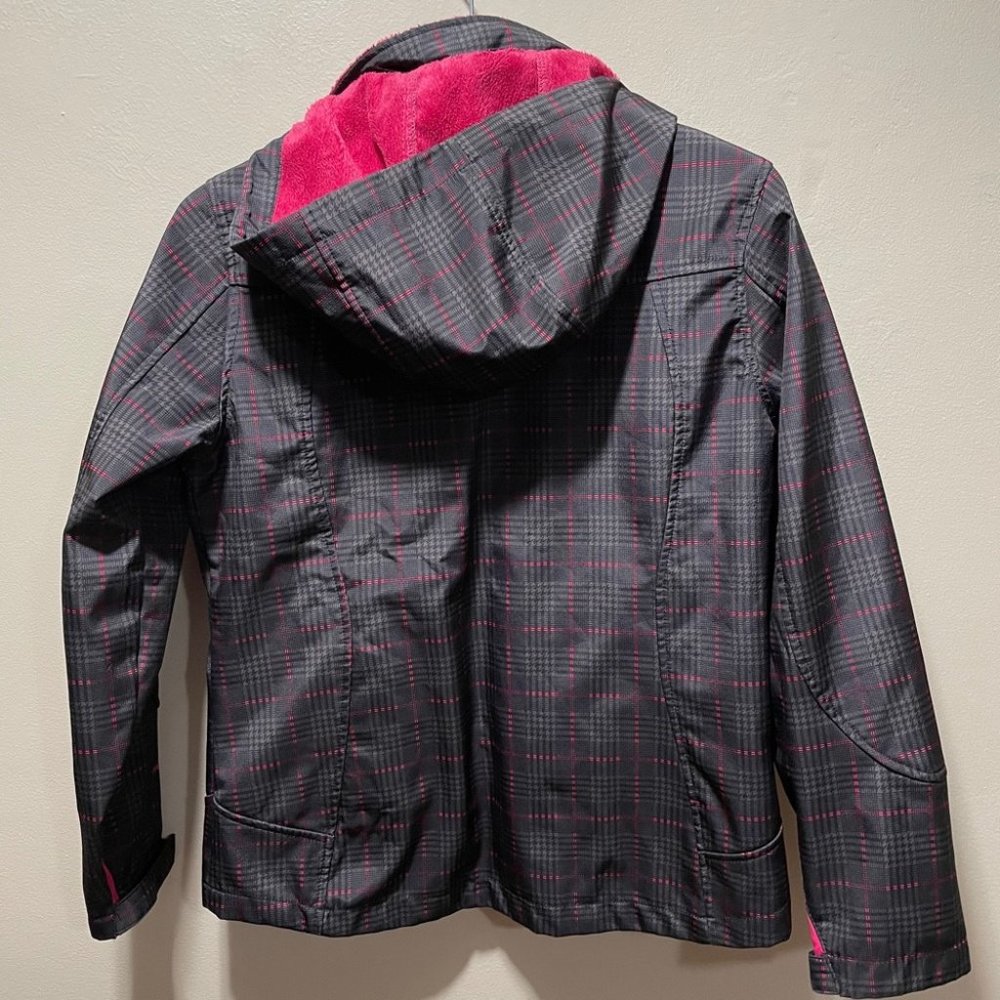 {Free Country} Plaid Fur Lined Hooded Jacket - Picture 4 of 9